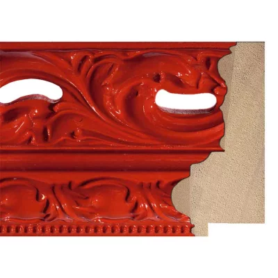 Barok kader Donna 15x20 cm | rood | kunstglas (1 mm)