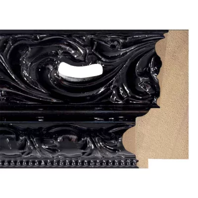 Barok kader Donna 29,7x42 cm (A3) | zwart | kunstglas (1 mm)
