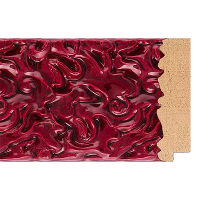 Barok kader Julia 28x35 cm | rood | kunstglas (1 mm)