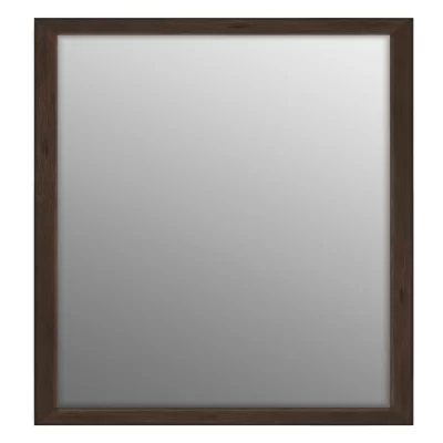 Väggspegel Katla (MDF) 40x40 cm | wengé | Spegel (2 mm)