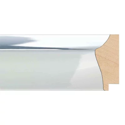 Barok kader Marta 15x20 cm | wit | kunstglas (1 mm)