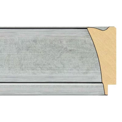 Barok kader Isa 59,4x84,1 cm (A1) | zilver | kunstglas (1 mm)