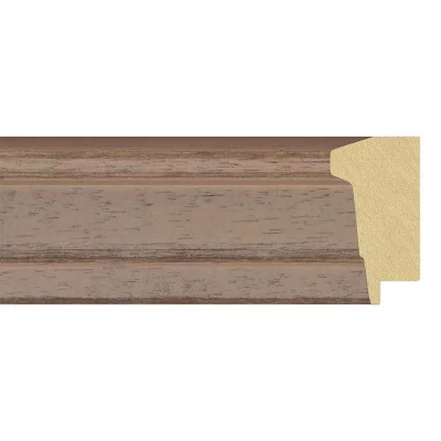 Drewniana rama Eva 70x80 cm | cappuccino | szkło sztuczne (1 mm)
