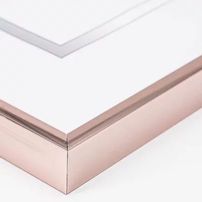 Aluminium lijst Amelia 10x15 cm | Rosegold | kunstglas (1 mm)