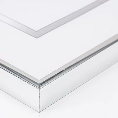 Aluminium lijst Amelia 10x15 cm | zilver, glanzend | kunstglas (1 mm)
