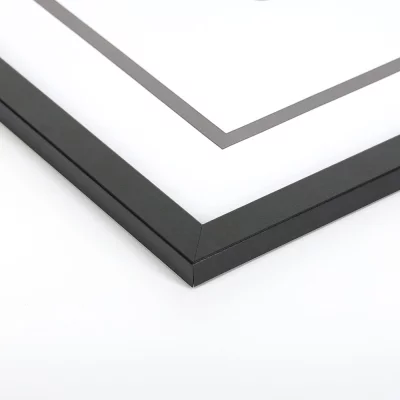 Houten kader Taal (MDF) 10x15 cm | zwart | kunstglas (1 mm)