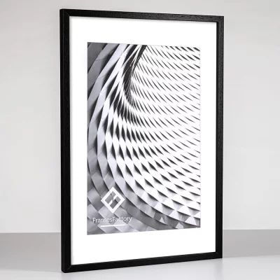 Houten kader Tisar 30x40 cm | zwart | kunstglas (1 mm)