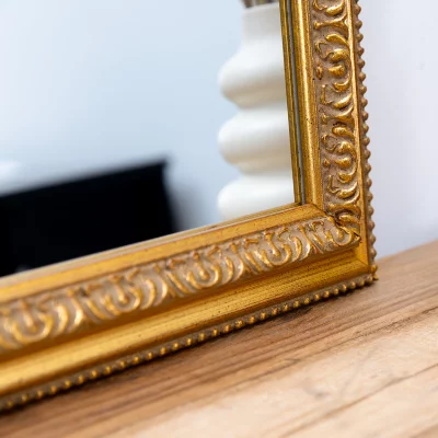 Dřevěné nástěnné zrcadlo Glymur na míru zlatá | zrcadlo (2mm)