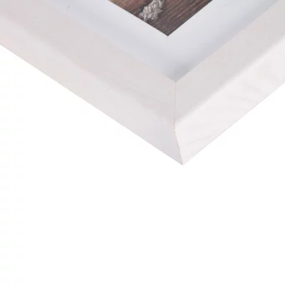 Houten lijst Jardin met passe-partout 20x30 cm (15x20 cm) | wit | normaal glas (2 mm)