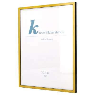Houten kader Calamar 30x40 cm | geel-zwart | normaal glas (2 mm)