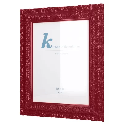 Cornice barocca Salamanca Color su misura Burgundy (019) | Vetro standard (2 mm)