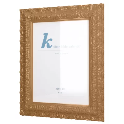 Cornice barocca Salamanca Color su misura Cappuccino (186) | Vetro standard (2 mm)