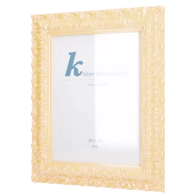 Cornice barocca Salamanca Color su misura Light Beige (189) | Vetro standard (2 mm)