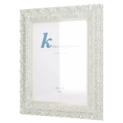 Cornice barocca Salamanca Color su misura Light Neutral Grey (218) | Vetro standard (2 mm)