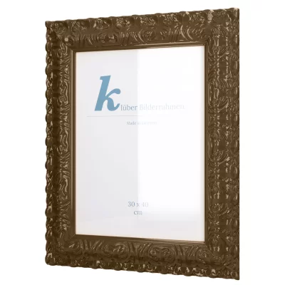 Cornice barocca Salamanca Color su misura Mocha (188) | Vetro standard (2 mm)