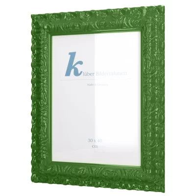 Cornice barocca Salamanca Color su misura Moss (161) | Vetro standard (2 mm)