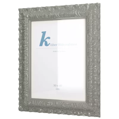 Cornice barocca Salamanca Color su misura Neutral Grey (217) | Vetro standard (2 mm)