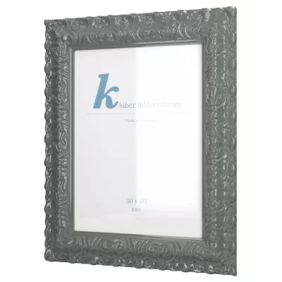 Cornice barocca Salamanca Color su misura Steel Grey (219) | Vetro standard (2 mm)