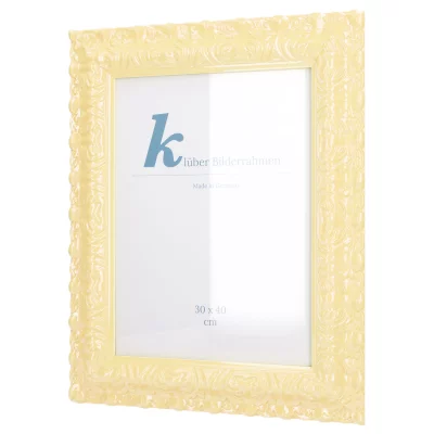 Cornice barocca Salamanca Color su misura Vanilla (006) | Vetro standard (2 mm)