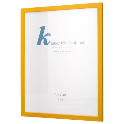 Holz-Bilderrahmen Prisma nach Maß Gelb | Normalglas (2 mm)
