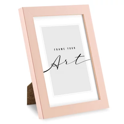 Cornice in plastica Maria 15x21 cm (A5) | rosa | Vetro sintetico (2 mm)