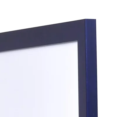 Holz-Bilderrahmen Top Pro Sonderzuschnitt blau | Normalglas (2 mm)
