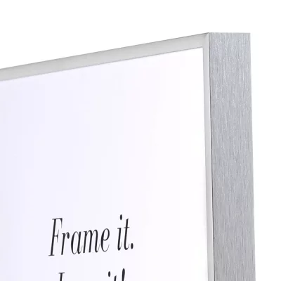 Alurahmen Quadro 60x80 cm | silber hochglanz | Normalglas (2 mm)