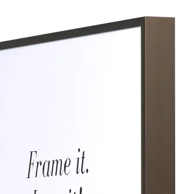 Alurahmen Quadro XL Maßanfertigung bronze matt | Kunstglas UV 99 entspiegelt (2 mm)