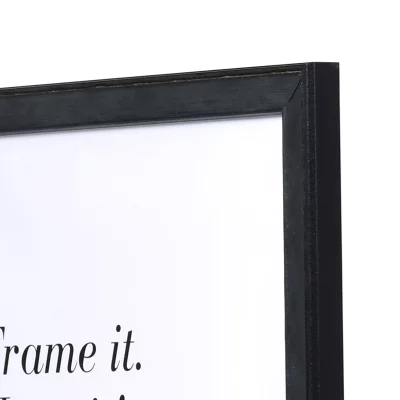 Holzrahmen Saint-Malo Maßanfertigung schwarz | Normalglas (2 mm)