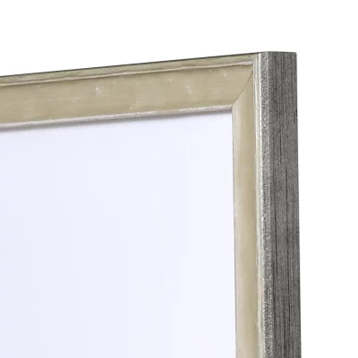 Holzrahmen Saint-Malo Maßanfertigung silber | Normalglas (2 mm)
