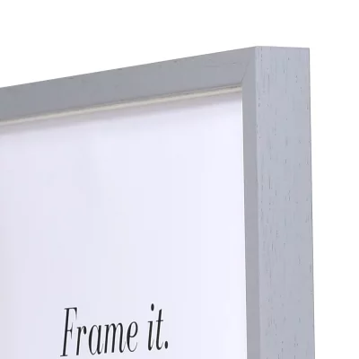Houten kader Bordeaux met afstandshouder 24x30 cm | lichtgrijs | normaal glas (2 mm)