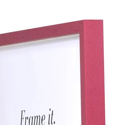 Houten kader Bordeaux met afstandshouder 21x29,7 cm (A4) | rood | normaal glas (2 mm)
