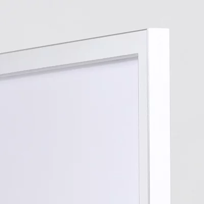 Houten kader Moulins op maat wit | normaal glas (2 mm)