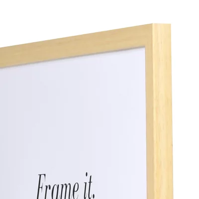 Holzrahmen Maßanfertigung Top Pro S natur | Kunstglas UV 99 entspiegelt (2 mm)