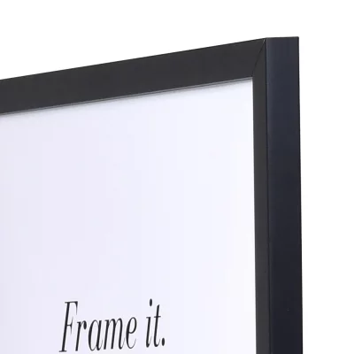 Holzrahmen Maßanfertigung Top Pro S schwarz | Kunstglas UV 99 entspiegelt (2 mm)