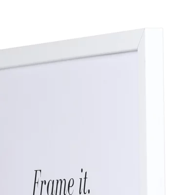 Holzrahmen Maßanfertigung Top Pro S weiß | Kunstglas UV 99 entspiegelt (2 mm)
