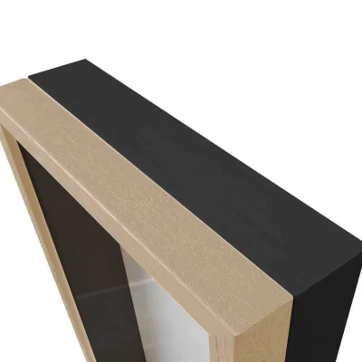 Unibox Bilderrahmen 13x18 cm | hellbraun-schwarz | Normalglas (2 mm)