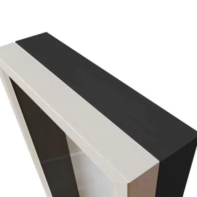 Unibox Bilderrahmen 50x50 cm | weiß-schwarz | Normalglas (2 mm)