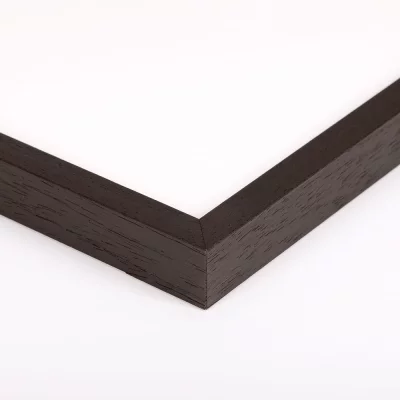 Houten kader Beieren op maat bruinzwart | normaal glas (2 mm)