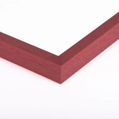 Houten kader Beieren op maat wijnrood | normaal glas (2 mm)