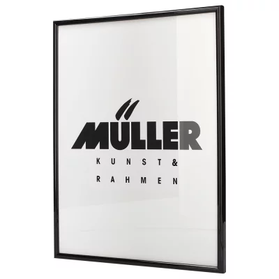 Houten fotolijst Hessen 28x35 cm | antraciet, glanzend | normaal glas (2 mm)