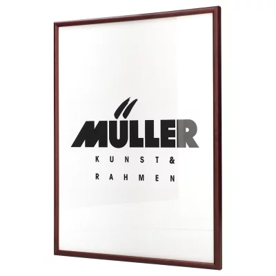 Houten fotolijst Hessen 28x35 cm | mahonie | normaal glas (2 mm)