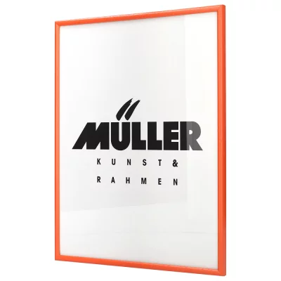 Houten fotolijst Hessen 28x35 cm | oranje | normaal glas (2 mm)