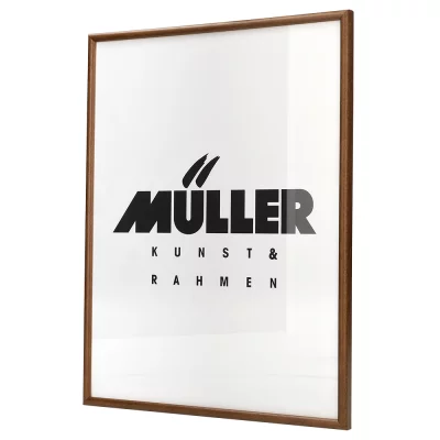 Houten fotolijst Hessen op maat eik | normaal glas (2 mm)