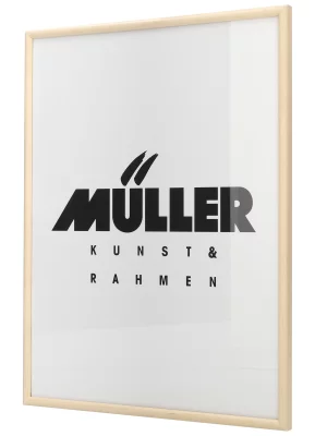 Houten fotolijst Hessen op maat natuur | normaal glas (2 mm)