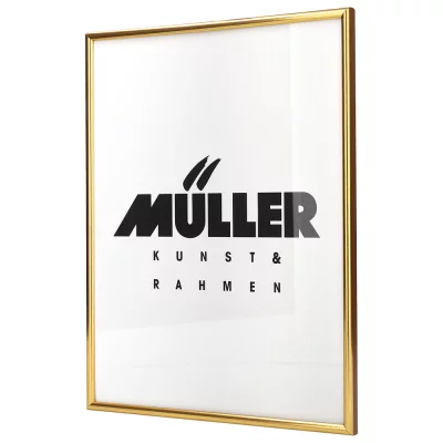 Houten fotolijst Hessen op maat roodgoud | normaal glas (2 mm)
