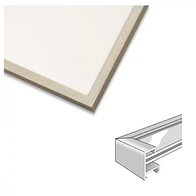 Alurahmen Profil 3 21x29,7 cm (A4) | Silber matt | Normalglas (2 mm)