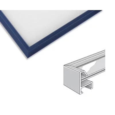 Alurahmen Sonderzuschnitt, Profil 23 Silber matt | Normalglas (2 mm)