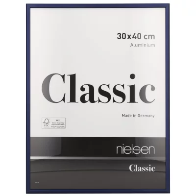 Rama aluminiowa Classic 59,4x84,1 cm (A1) | niebieski | szkło standardowe (2 mm)