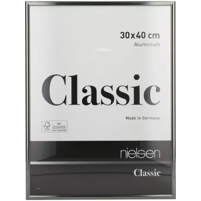 Rama aluminiowa Classic 59,4x84,1 cm (A1) | kontrastowy szary | szkło standardowe (2 mm)